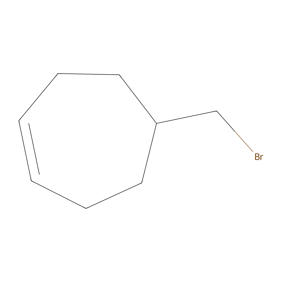 5-(Bromomethyl)cyclohept-1-ene molecular structure, CAS 113358-31-9