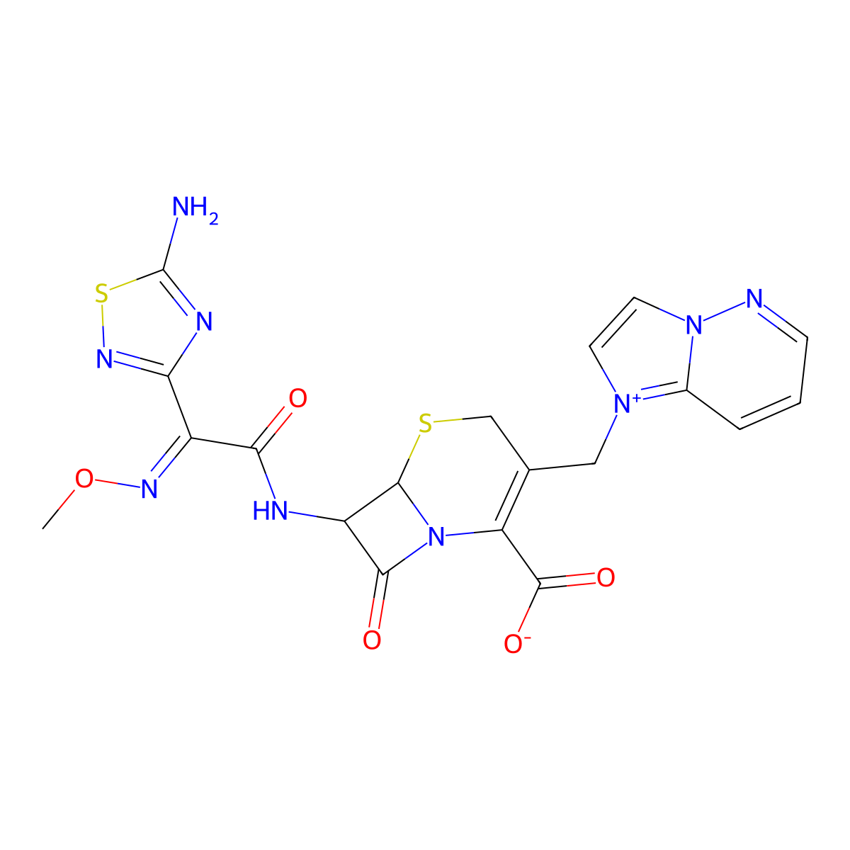 Cefozopran molecular structure, CAS 113359-04-9