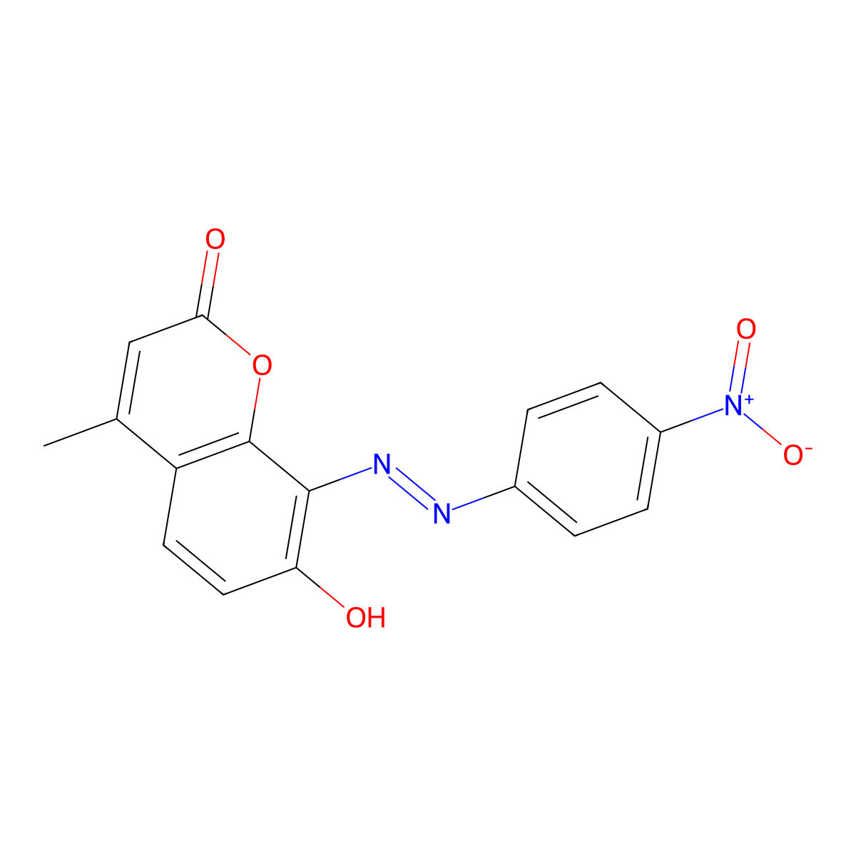 7-Hydroxy-4-methyl-8-[(4-nitrophenyl)diazenyl]chromen-2-one molecular structure, CAS 113361-81-2