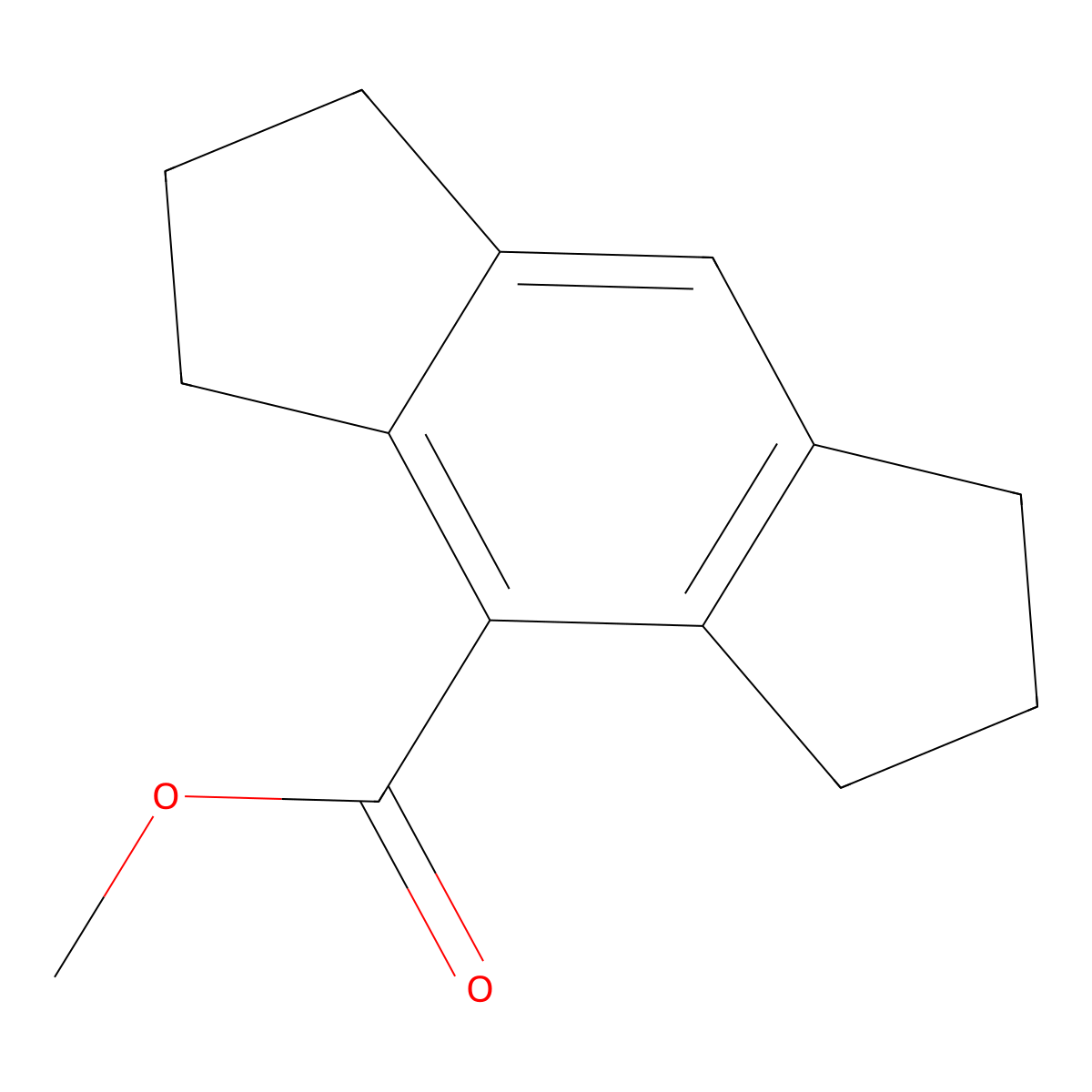 Methyl 1,2,3,5,6,7-hexahydro-s-indacene-4-carboxylate molecular structure, CAS 113364-60-6