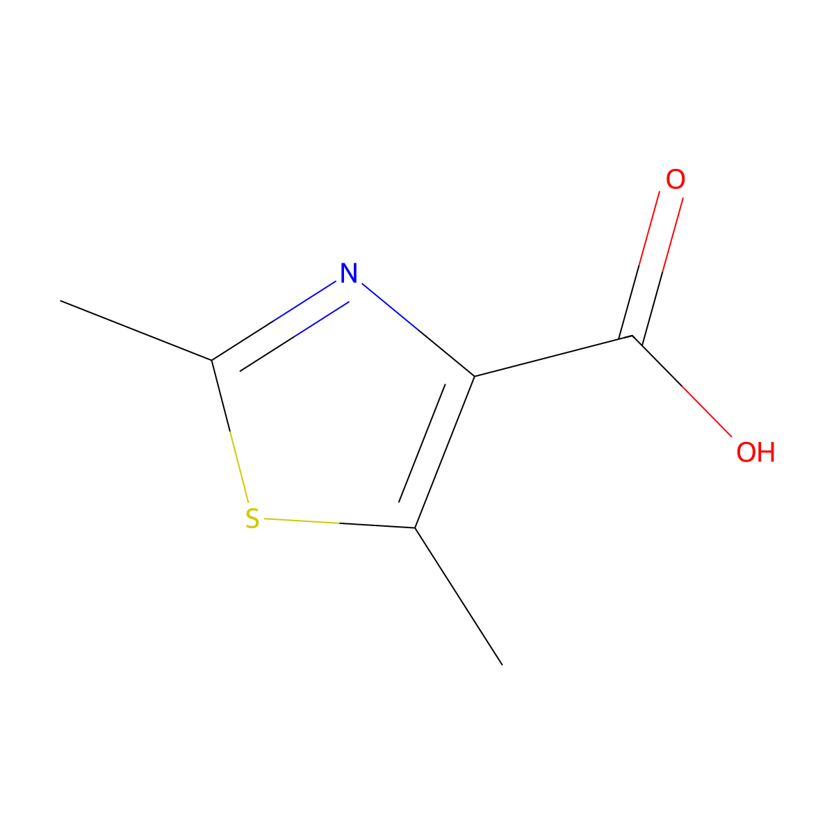 Dimethyl-1,3-thiazole-4-carboxylic acid molecular structure, CAS 113366-73-7