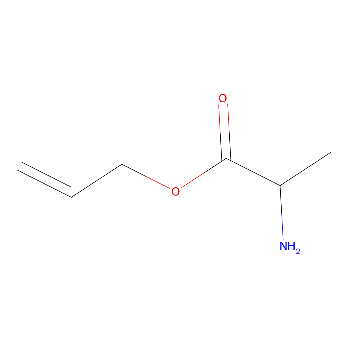 Alanine, 2-propenyl ester (9CI) molecular structure, CAS 113371-34-9