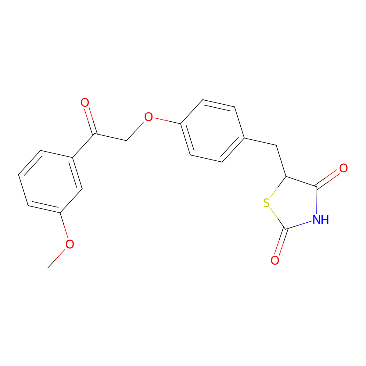 Azemiglitazone molecular structure, CAS 1133819-87-0