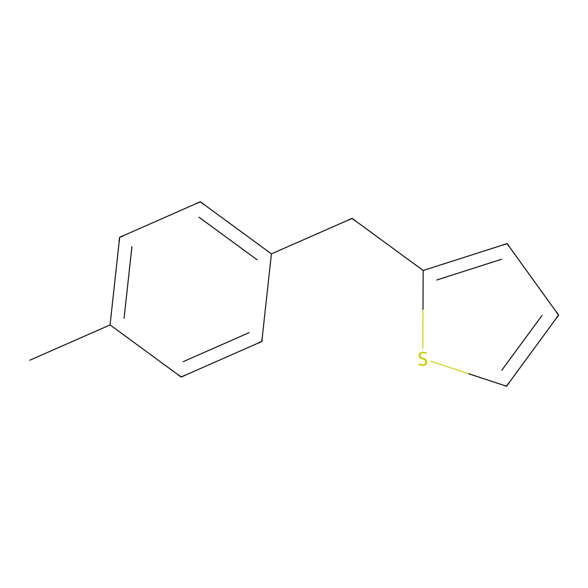 Thiophene, 2-[(4-methylphenyl)methyl]- molecular structure, CAS 113386-21-3