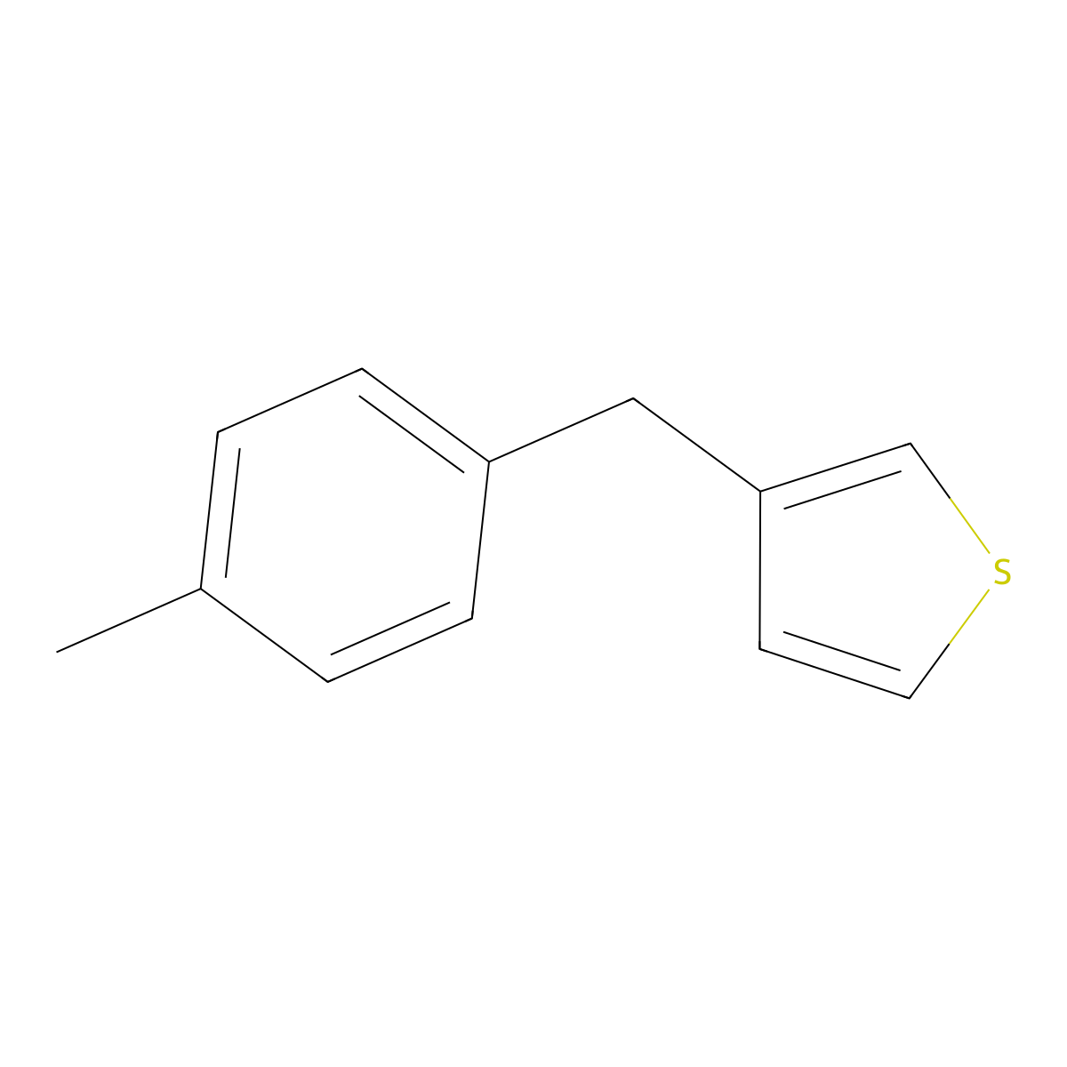3-(4-Methylbenzyl)thiophene molecular structure, CAS 113386-28-0