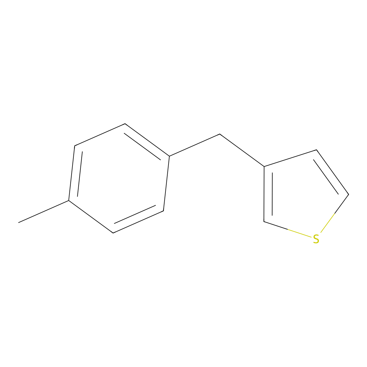 3-(4-Methylbenzyl)thiophene molecular structure, CAS 113386-28-0