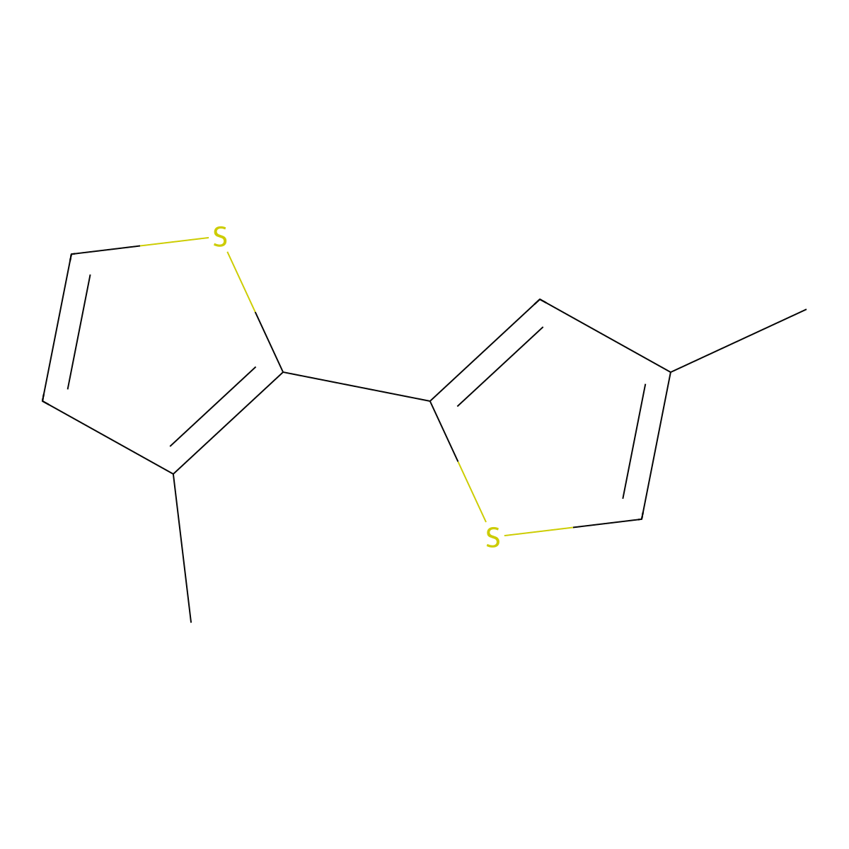 3,4'-Dimethyl-2,2'-bithiophene molecular structure, CAS 113386-74-6