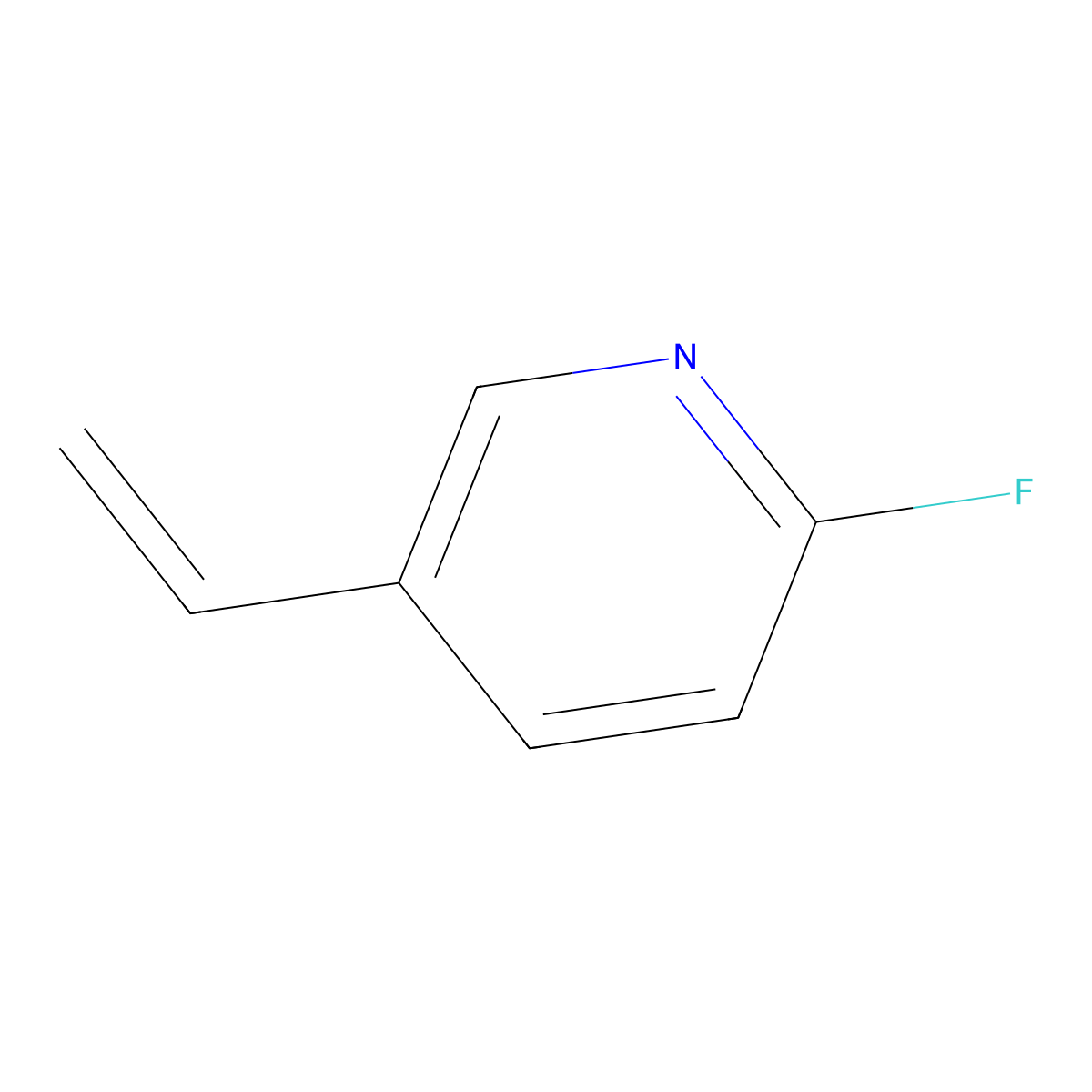 5-Ethenyl-2-fluoro-pyridine molecular structure, CAS 1133879-66-9