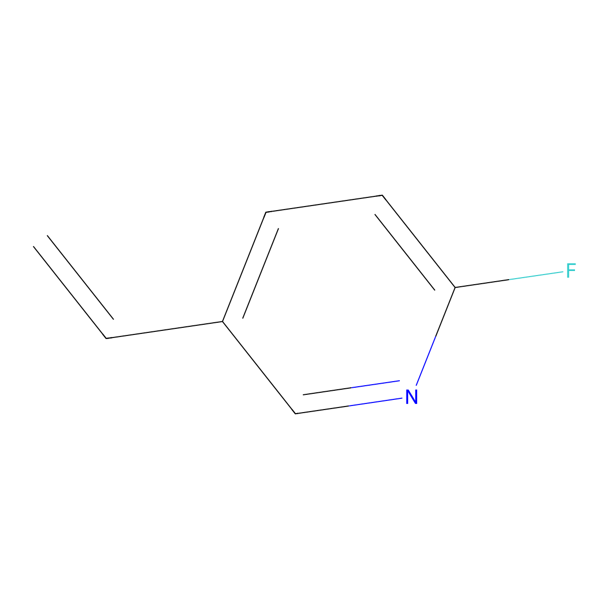 5-Ethenyl-2-fluoro-pyridine molecular structure, CAS 1133879-66-9