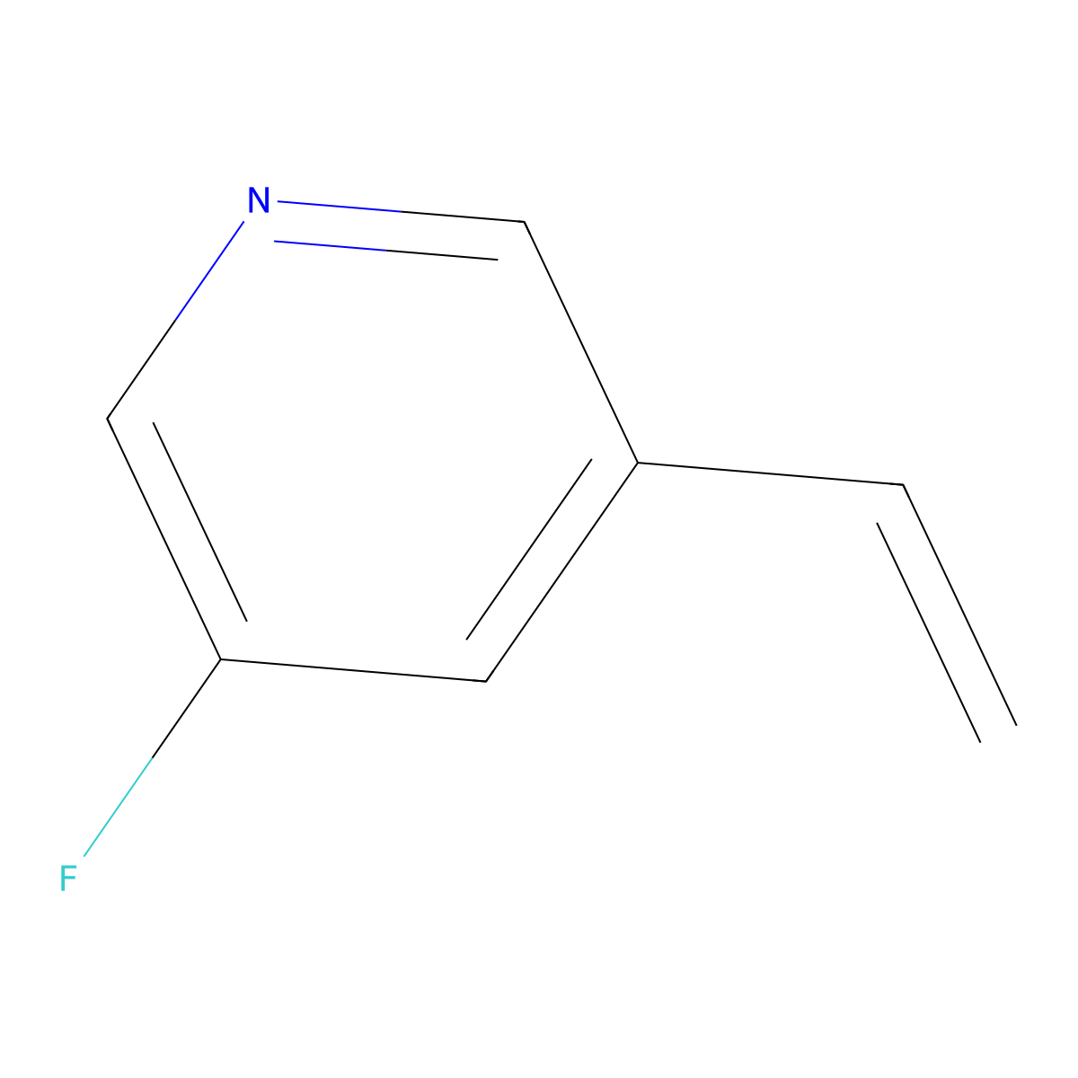 3-Ethenyl-5-fluoropyridine molecular structure, CAS 1133879-69-2