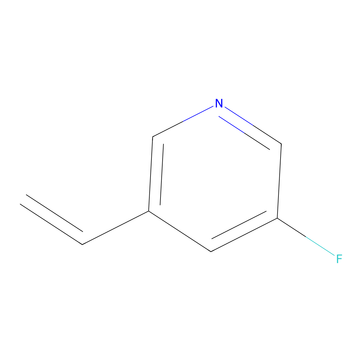 3-Ethenyl-5-fluoropyridine molecular structure, CAS 1133879-69-2
