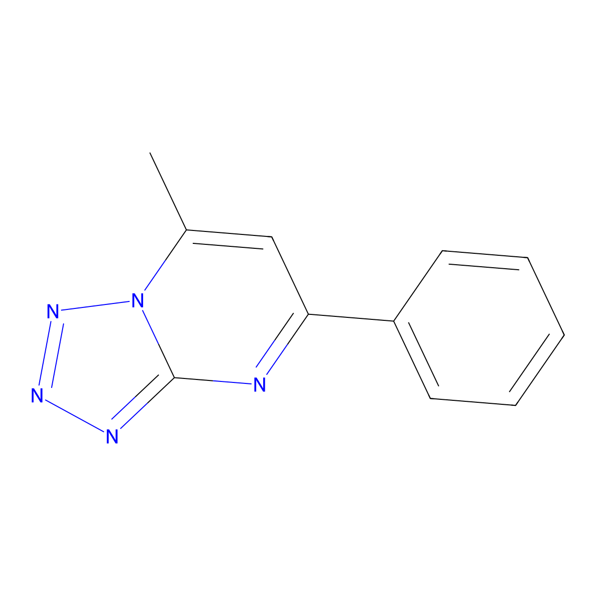 7-Methyl-5-phenyl-[1,2,3,4]tetrazolo[1,5-a]pyrimidine molecular structure, CAS 113392-38-4