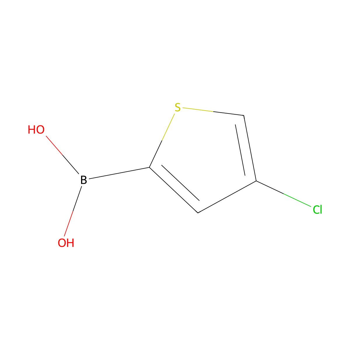 4-Chlorothiophene-2-boronic acid molecular structure, CAS 1133931-02-8