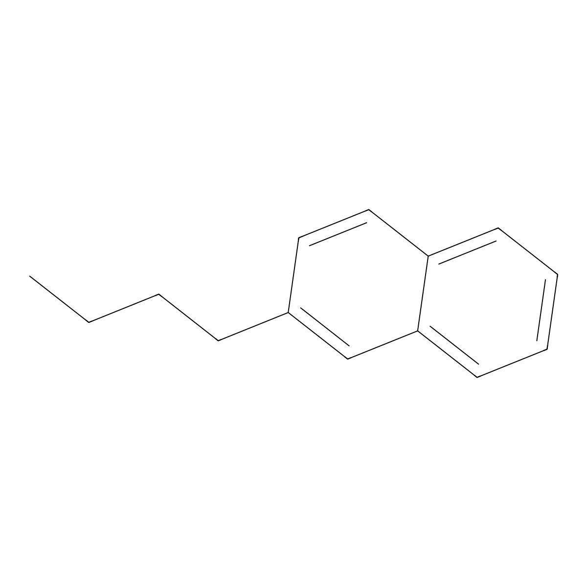 Naphthalene, 2-butyl- molecular structure, CAS 1134-62-9