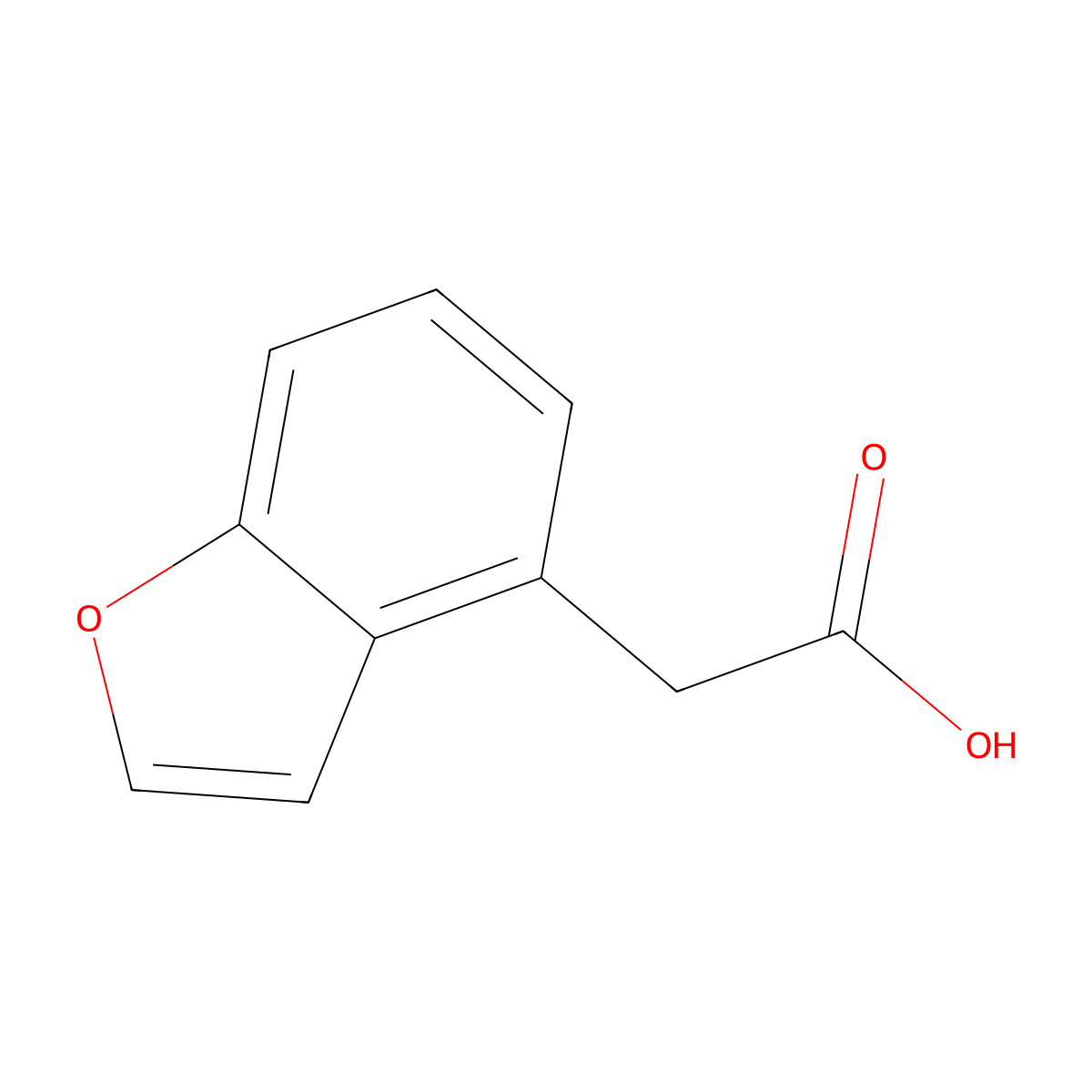 2-(1-Benzofuran-4-yl)acetic acid molecular structure, CAS 113405-11-1