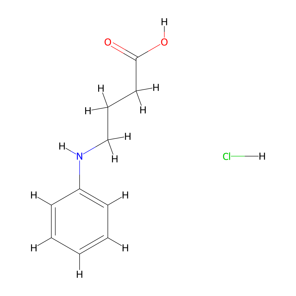 4-(Phenylamino)butanoic acid hydrochloride molecular structure, CAS 113407-64-0
