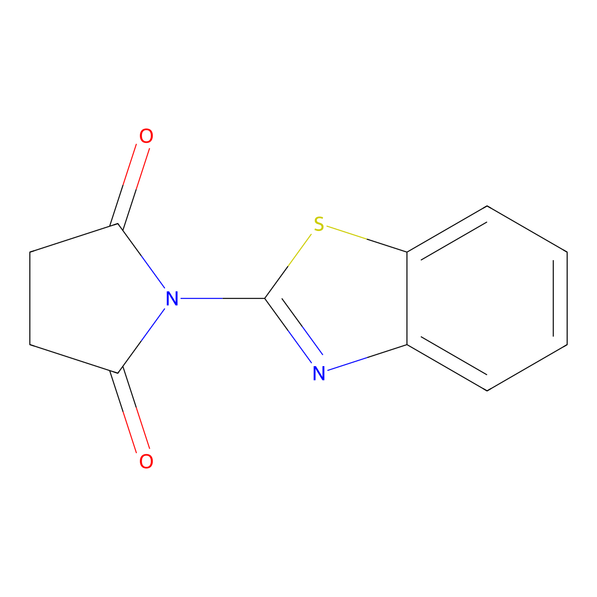 1-(1,3-Benzothiazol-2-yl)pyrrolidine-2,5-dione molecular structure, CAS 113408-22-3