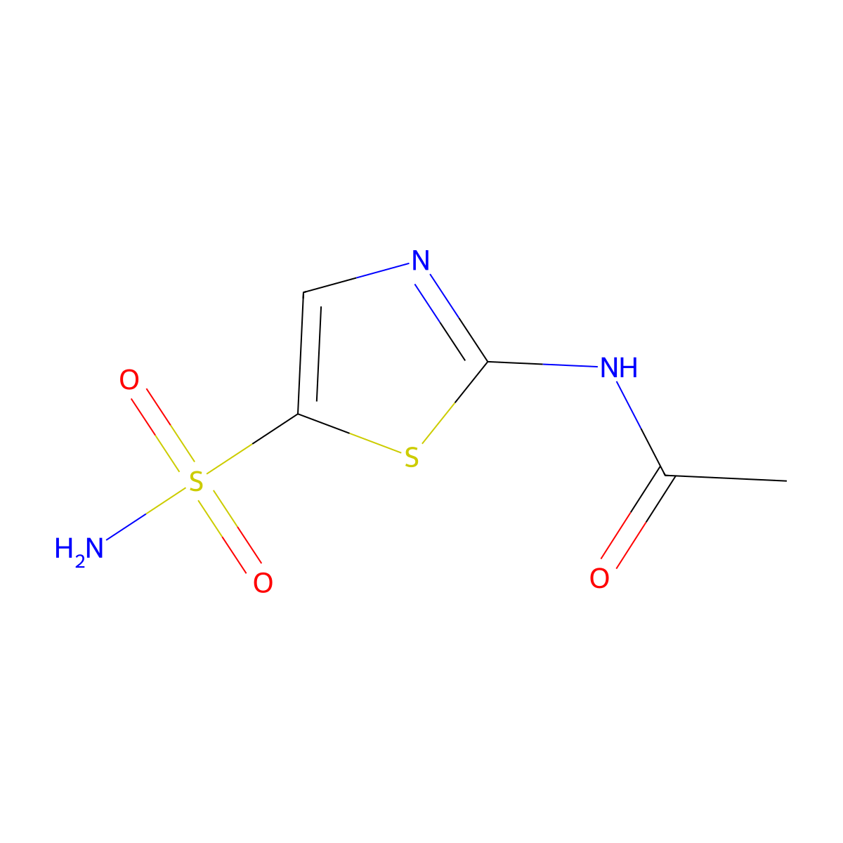 N-(5-sulfamoyl-1,3-thiazol-2-yl)acetamide molecular structure, CAS 113411-22-6