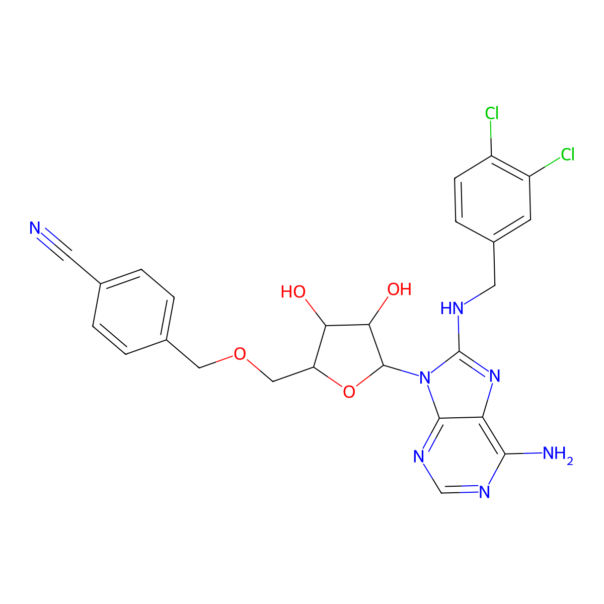 Ver-155008 molecular structure, CAS 1134156-31-2