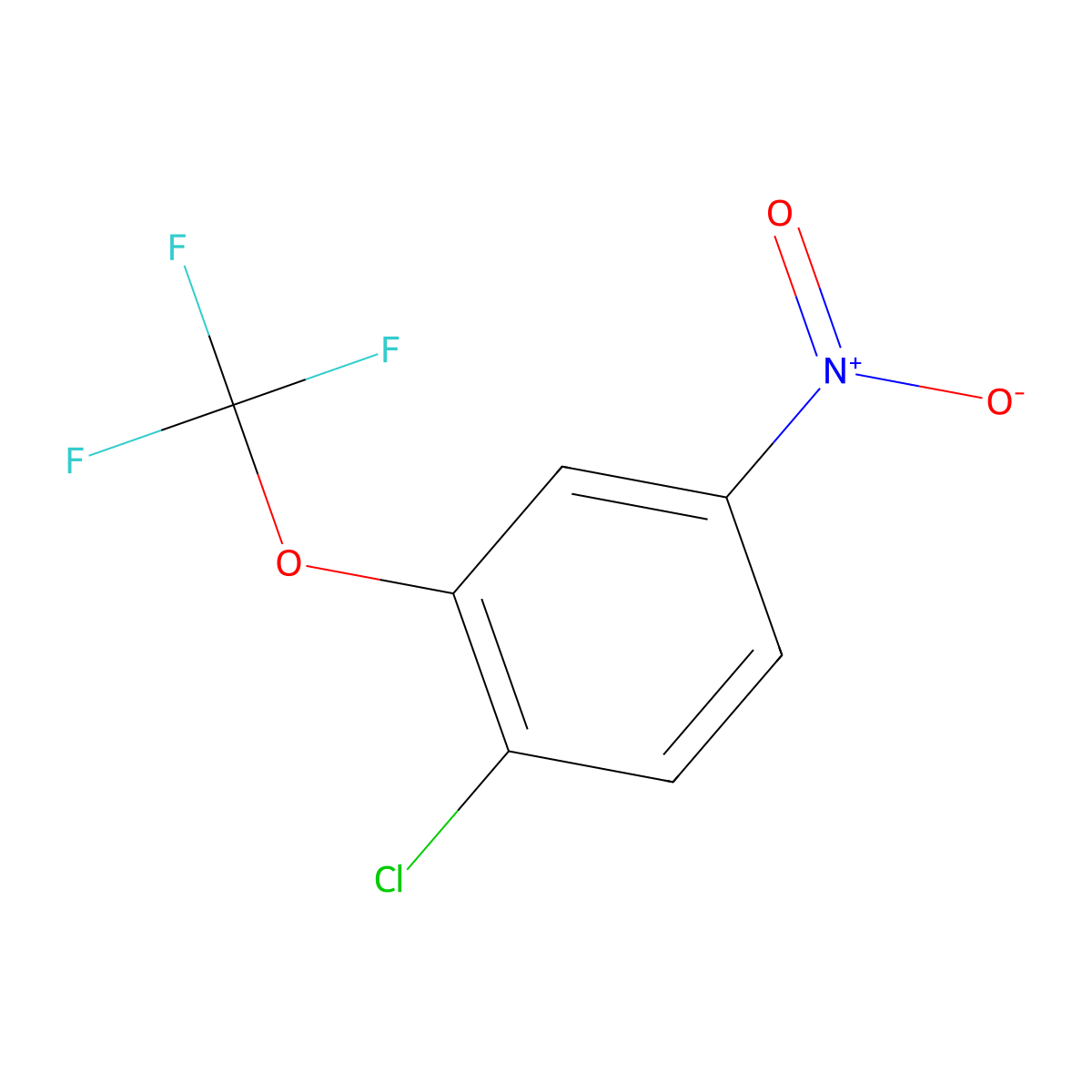 4-Chloro-3-(trifluoromethoxy)nitrobenzene molecular structure, CAS 113421-97-9