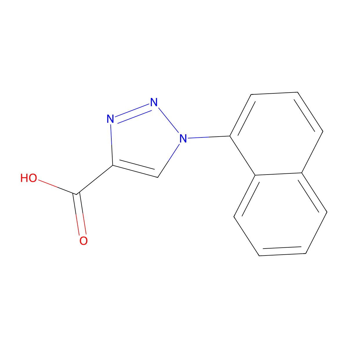 1-(Naphthalen-1-yl)-1H-1,2,3-triazole-4-carboxylic acid molecular structure, CAS 113423-89-5