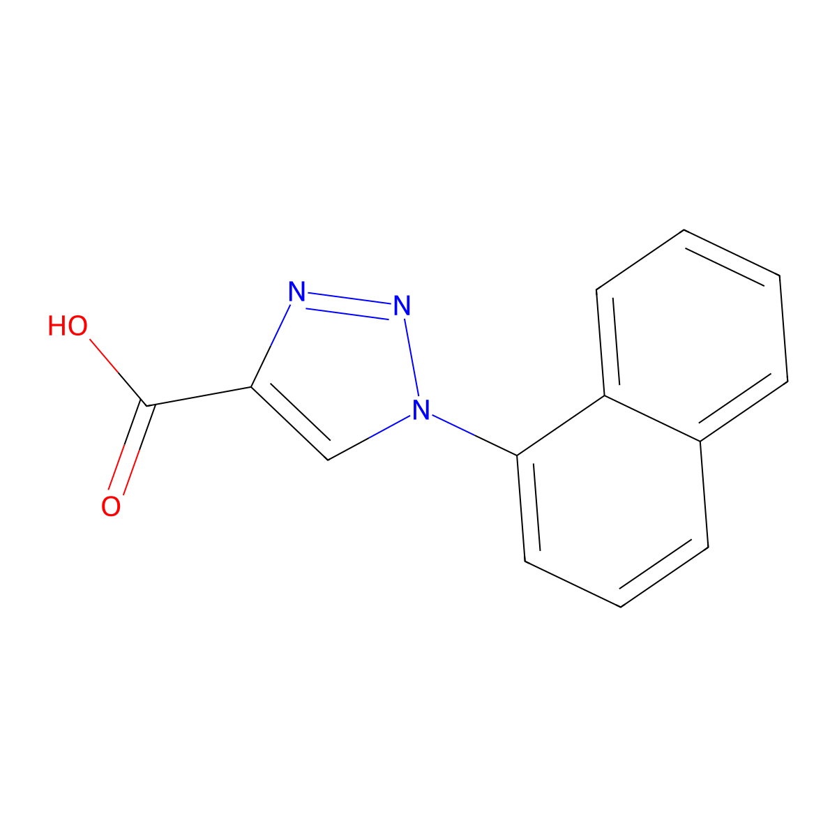 1-(Naphthalen-1-yl)-1H-1,2,3-triazole-4-carboxylic acid molecular structure, CAS 113423-89-5