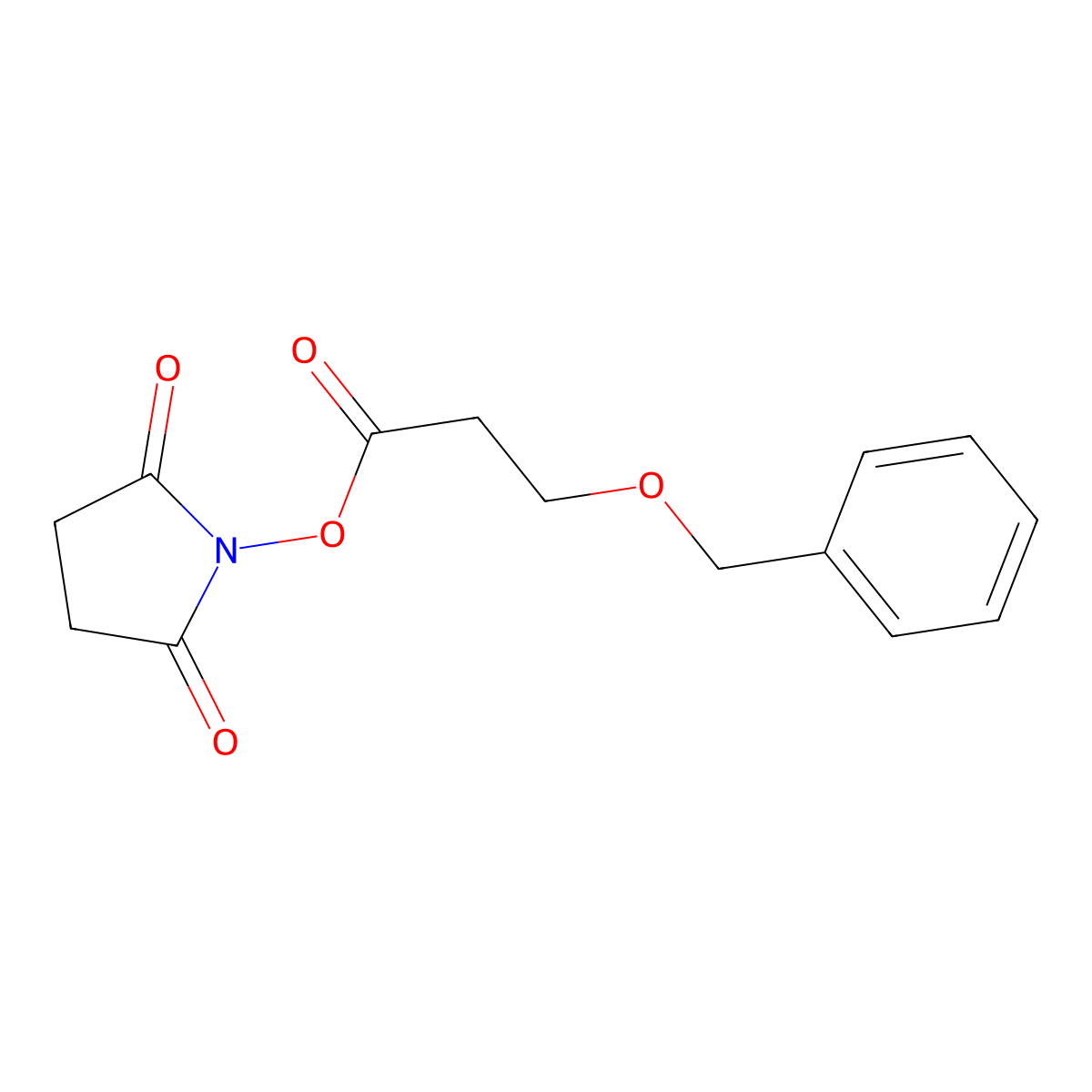 2,5-Dioxopyrrolidin-1-yl 3-(benzyloxy)propanoate molecular structure, CAS 1134280-63-9
