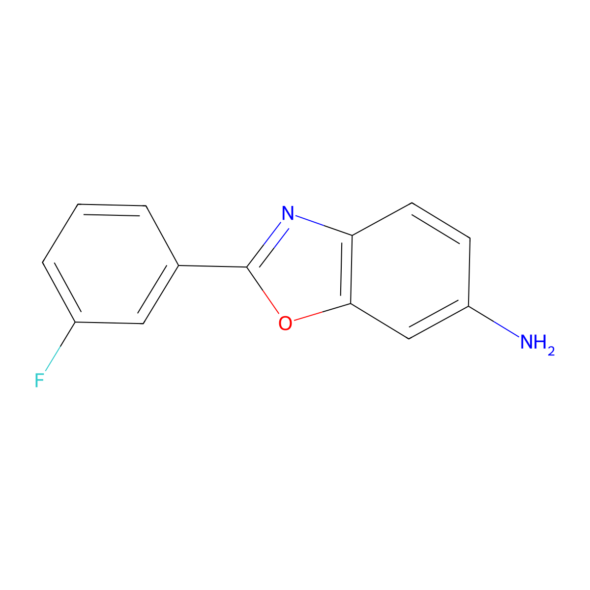 2-(3-Fluorophenyl)-1,3-benzoxazol-6-amine molecular structure, CAS 1134316-89-4