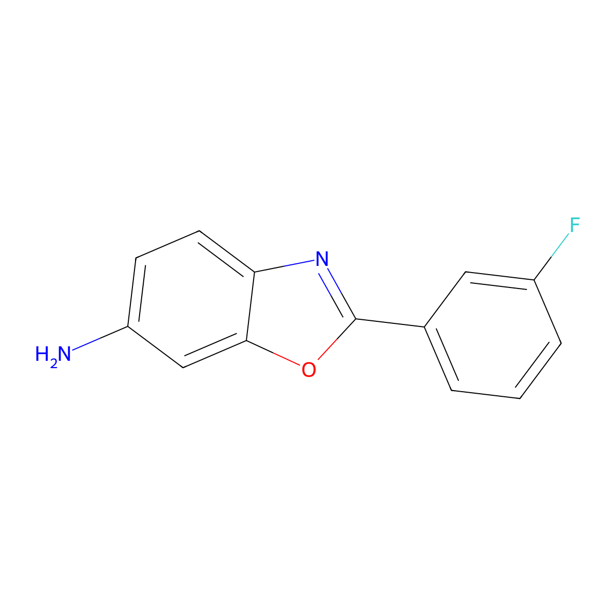 2-(3-Fluorophenyl)-1,3-benzoxazol-6-amine molecular structure, CAS 1134316-89-4