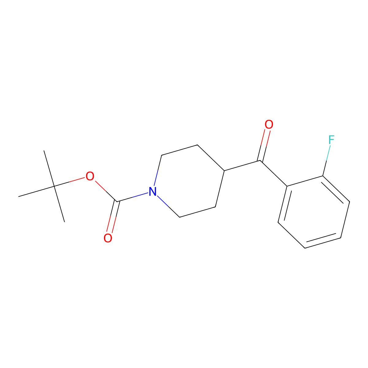 tert-Butyl 4-(2-fluorobenzoyl)piperidine-1-carboxylate molecular structure, CAS 1134327-76-6