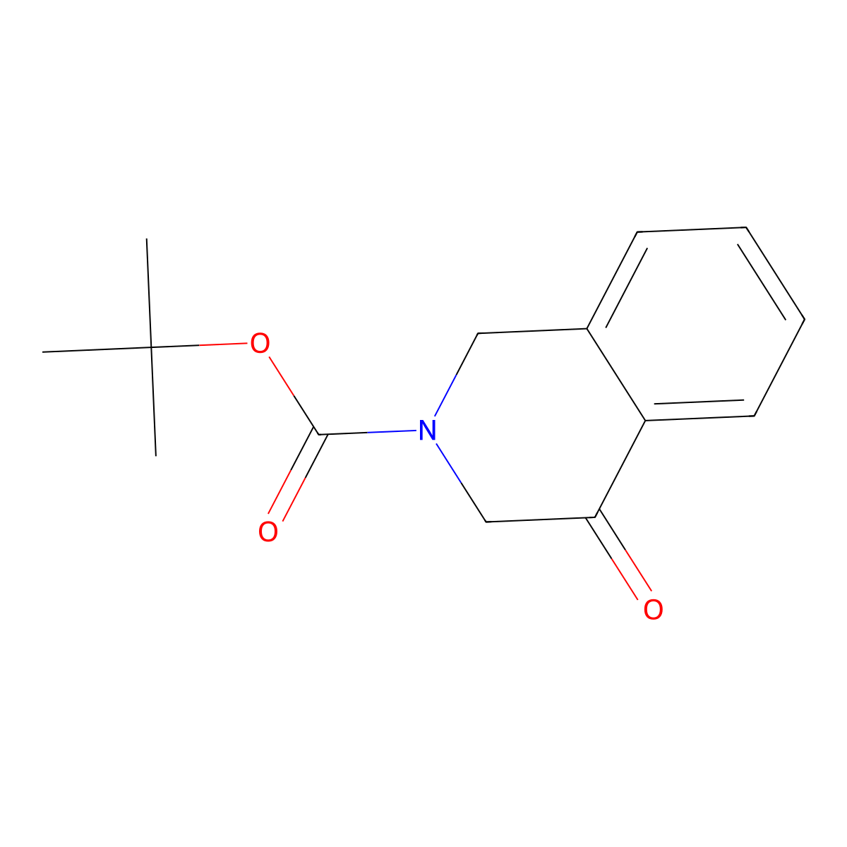 Tert-butyl 4-oxo-1,2,3,4-tetrahydroisoquinoline-2-carboxylate molecular structure, CAS 1134327-89-1