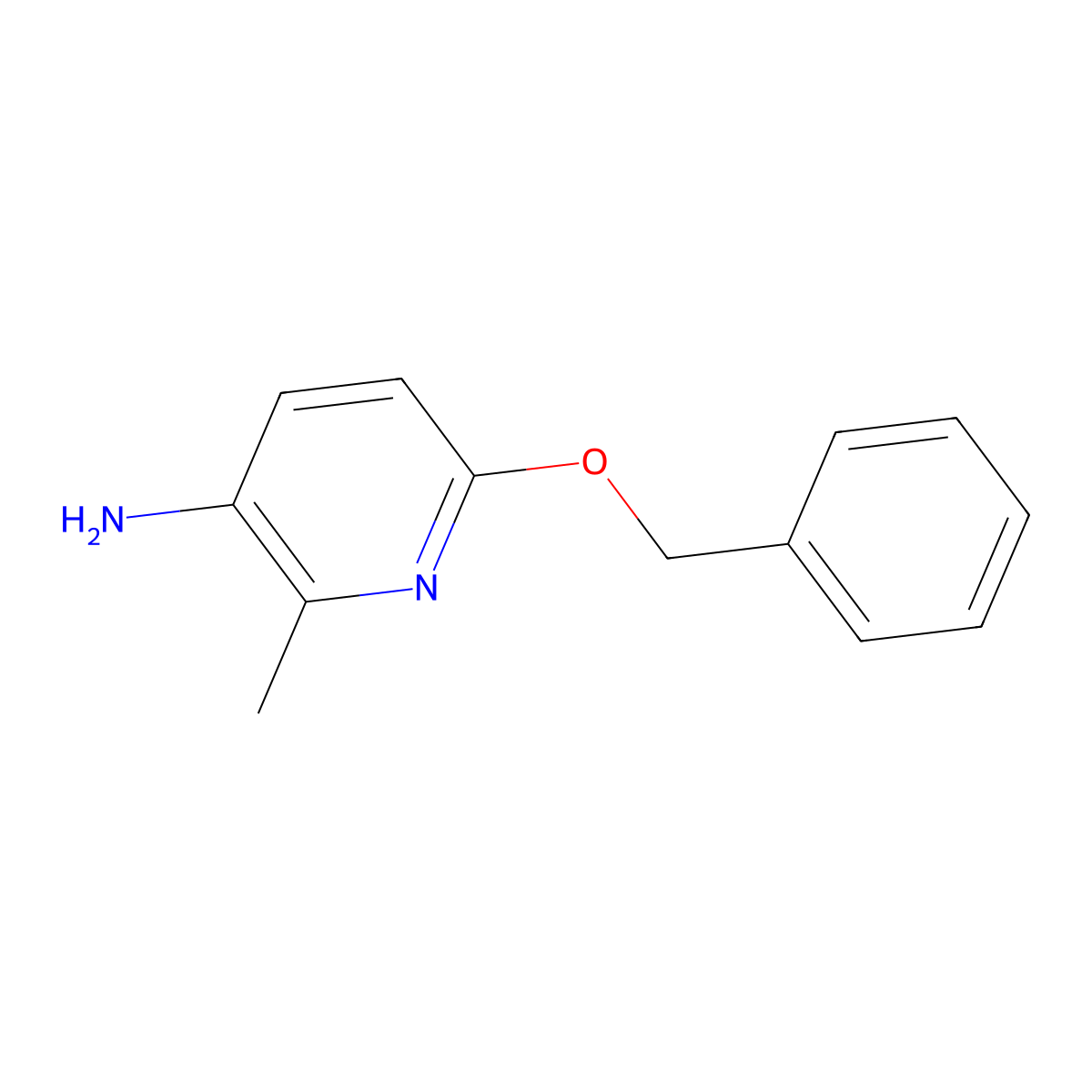 6-(Benzyloxy)-2-methylpyridin-3-amine molecular structure, CAS 1134328-00-9