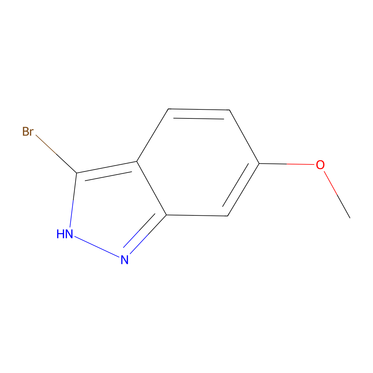 3-Bromo-6-methoxy-1H-indazole molecular structure, CAS 1134328-18-9
