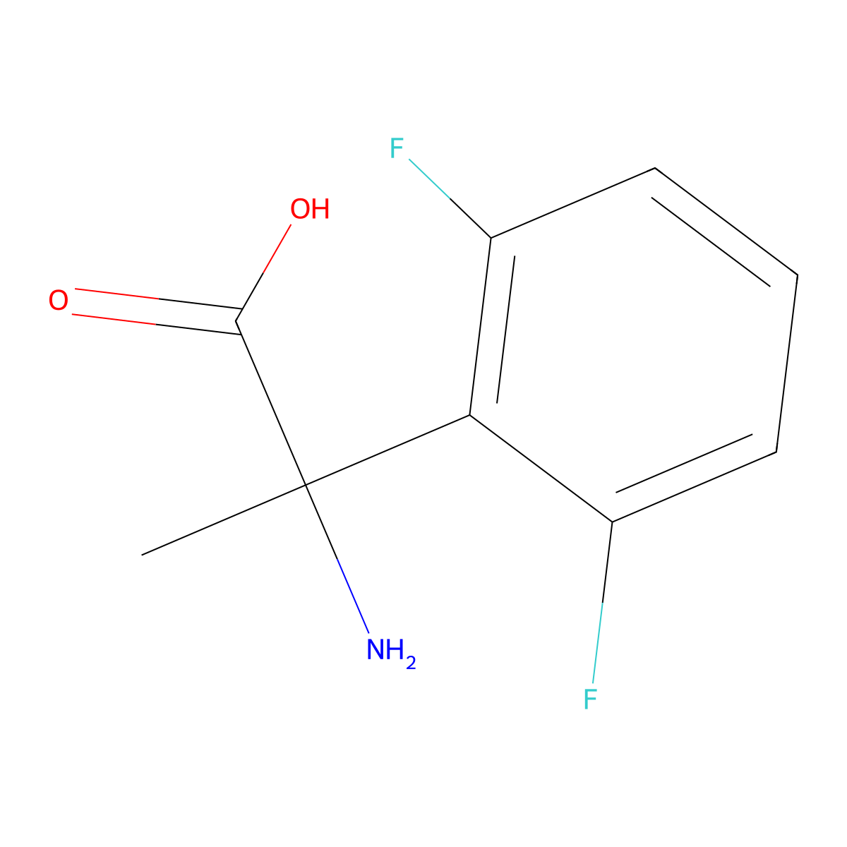 2-(2,6-Difluorophenyl)alanine molecular structure, CAS 1134330-97-4