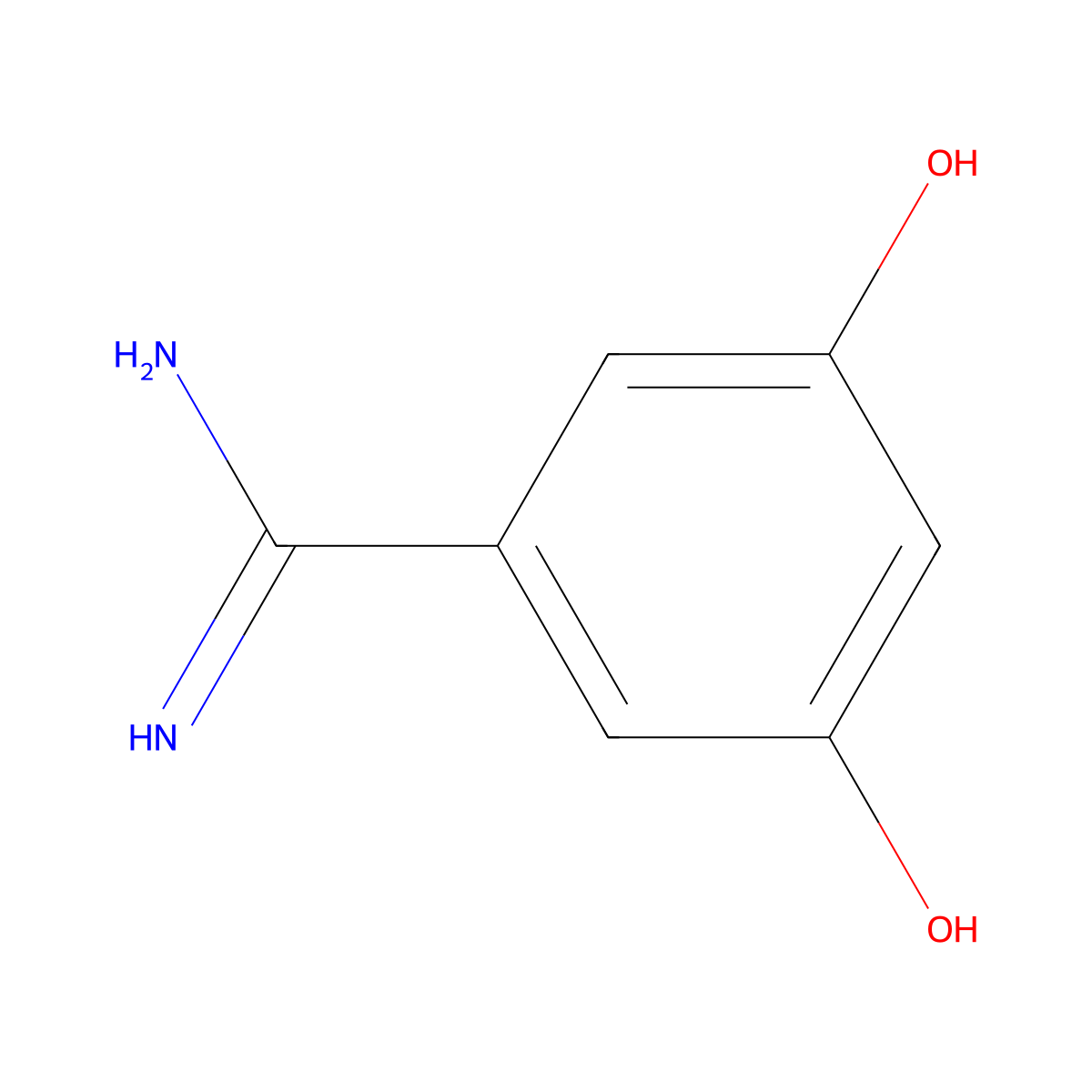 3,5-Dihydroxybenzimidamide molecular structure, CAS 1134331-37-5