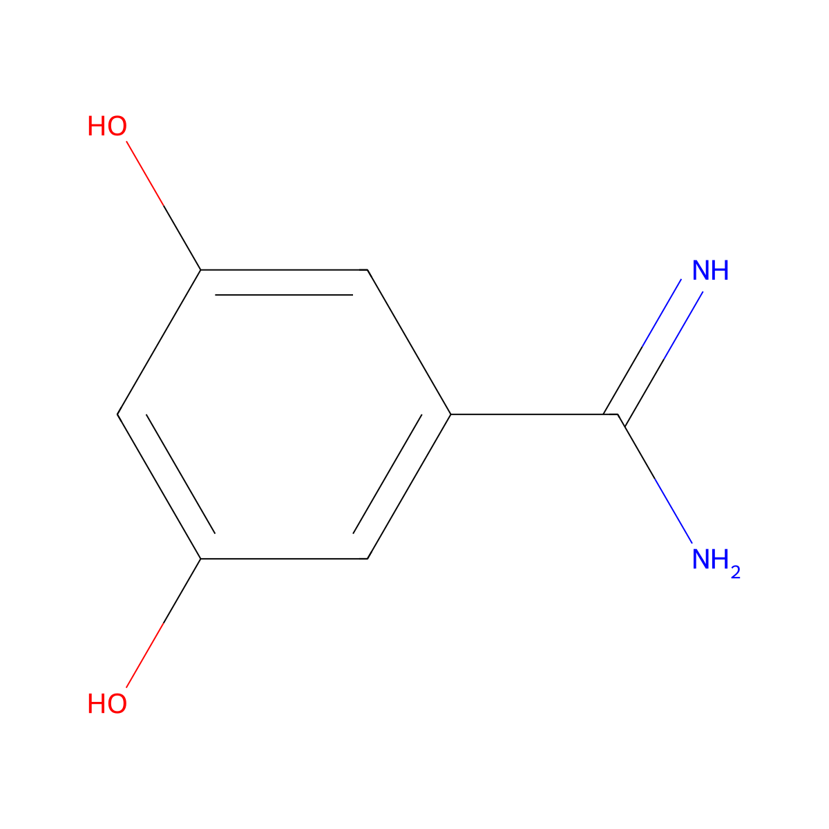 3,5-Dihydroxybenzimidamide molecular structure, CAS 1134331-37-5