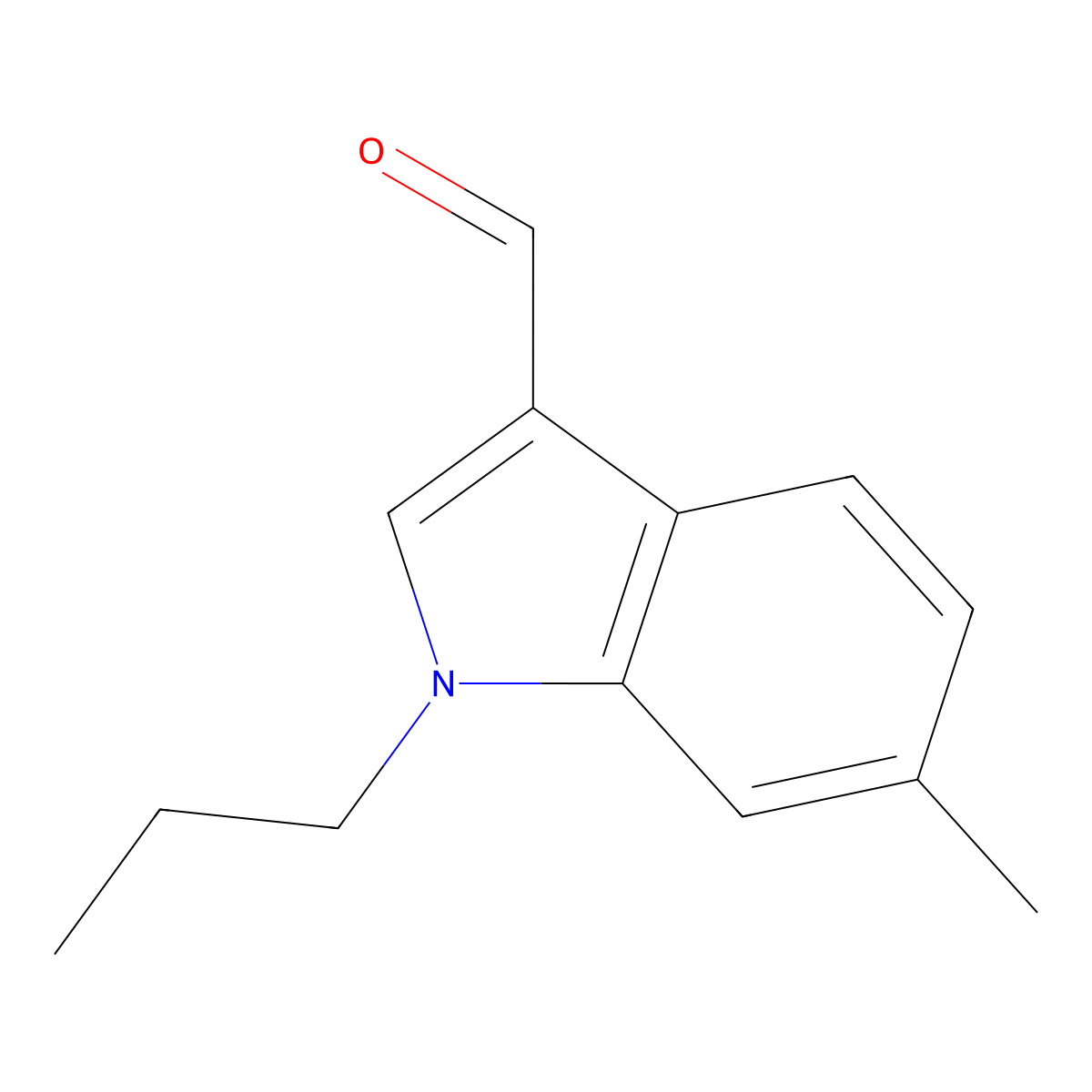6-methyl-1-propyl-1H-indole-3-carbaldehyde molecular structure, CAS 1134334-38-5