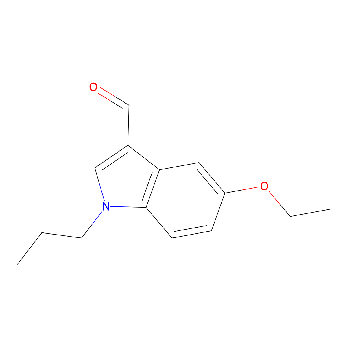 5-ethoxy-1-propyl-1H-indole-3-carbaldehyde molecular structure, CAS 1134334-43-2