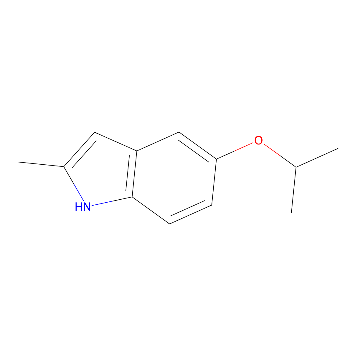 5-isopropoxy-2-methyl-1H-indole molecular structure, CAS 1134334-84-1