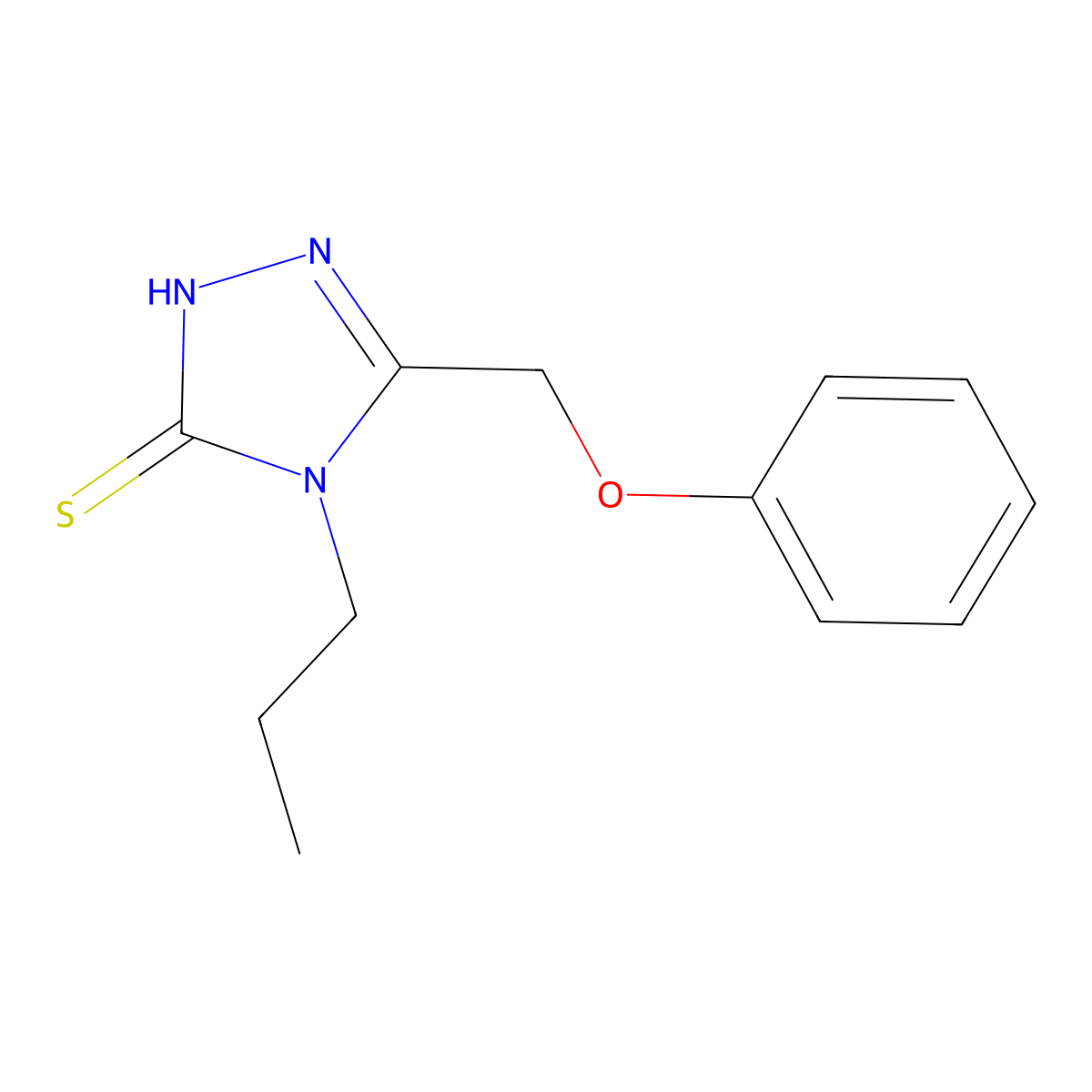 5-(phenoxymethyl)-4-propyl-4H-1,2,4-triazole-3-thiol molecular structure, CAS 1134335-21-9