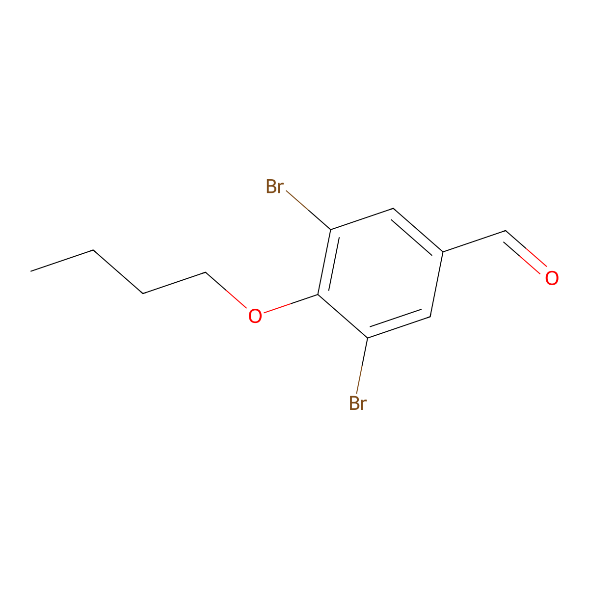3,5-Dibromo-4-butoxybenzaldehyde molecular structure, CAS 1134336-37-0