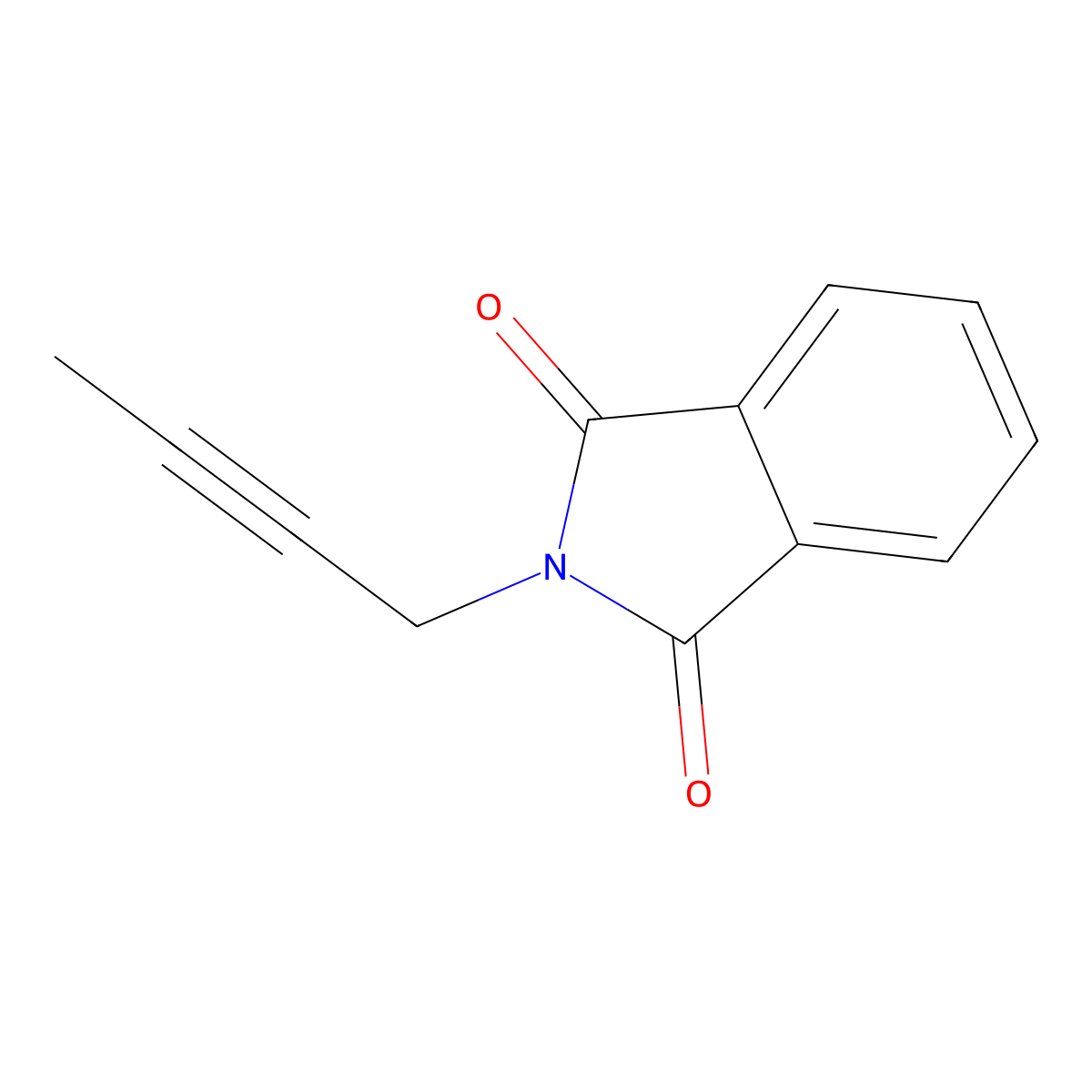 N-(2-Butynyl)phthalimide molecular structure, CAS 113439-83-1