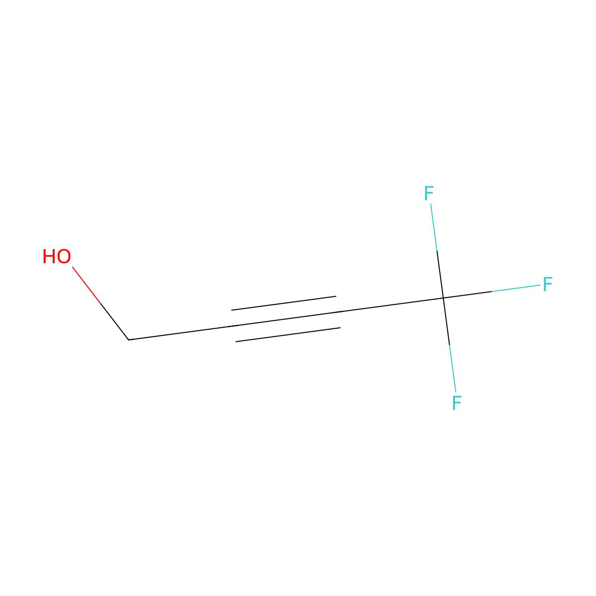 4,4,4-Trifluorobut-2-yn-1-ol molecular structure, CAS 113439-92-2