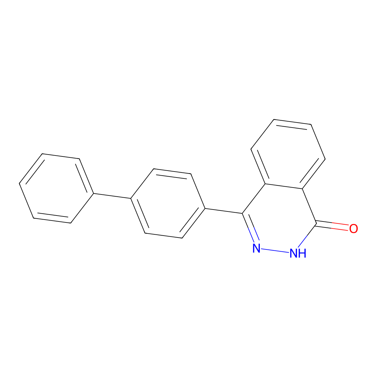 1(2H)-Phthalazinone, 4-[1,1'-biphenyl]-4-yl- molecular structure, CAS 113445-70-8