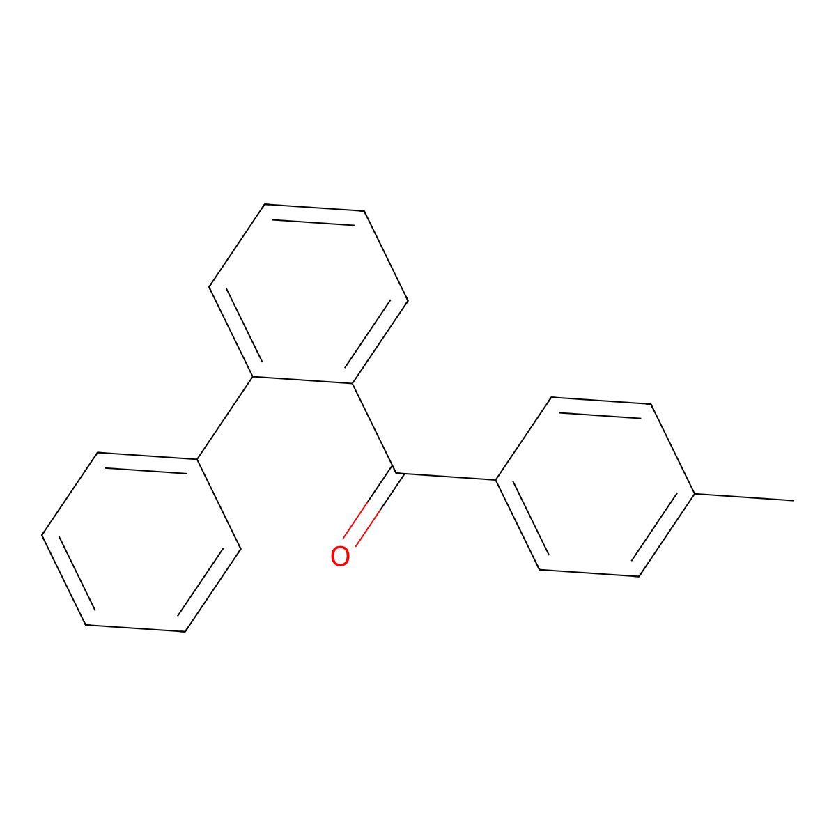 Methanone, [1,1'-biphenyl]-2-yl(4-methylphenyl)- molecular structure, CAS 113449-31-3