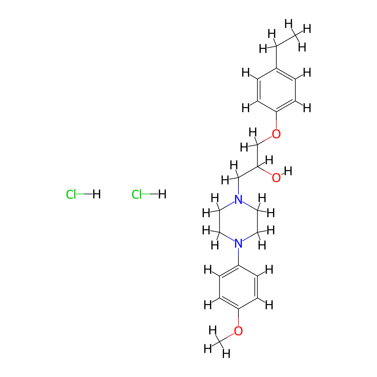 1-(4-Ethylphenoxy)-3-[4-(4-methoxyphenyl)piperazin-1-YL]propan-2-OL dihydrochloride molecular structure, CAS 1134496-51-7