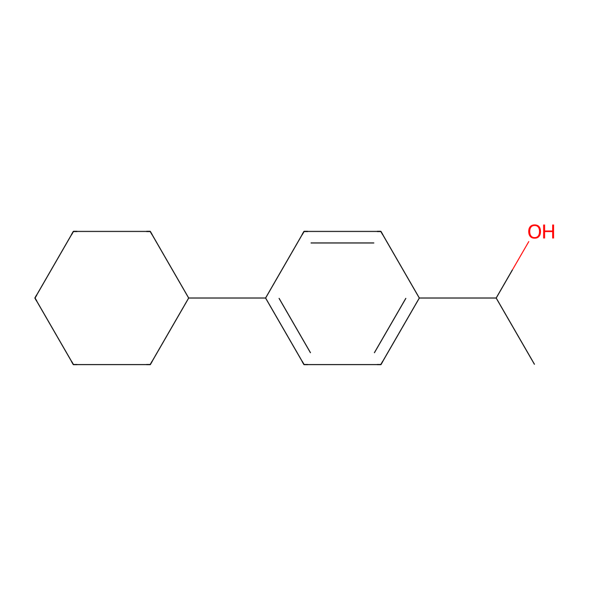 (1R)-1-(4-Cyclohexylphenyl)ethan-1-ol molecular structure, CAS 1134545-73-5