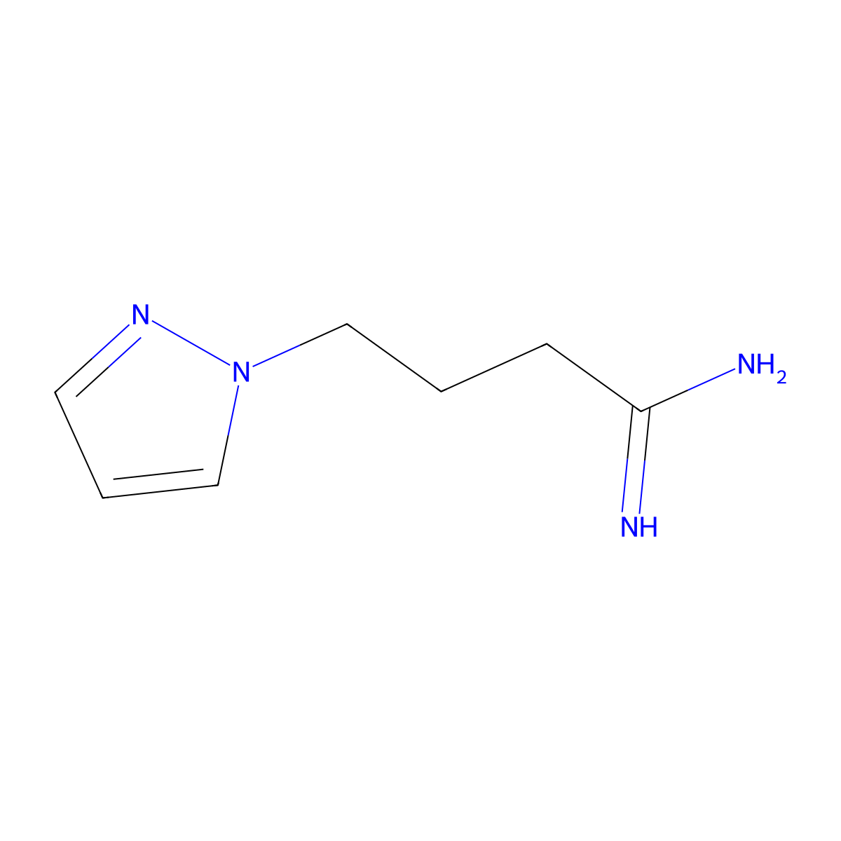 4-(1H-pyrazol-1-yl)butanimidamide molecular structure, CAS 1134571-48-4