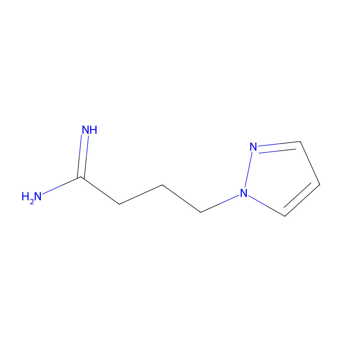 4-(1H-pyrazol-1-yl)butanimidamide molecular structure, CAS 1134571-48-4