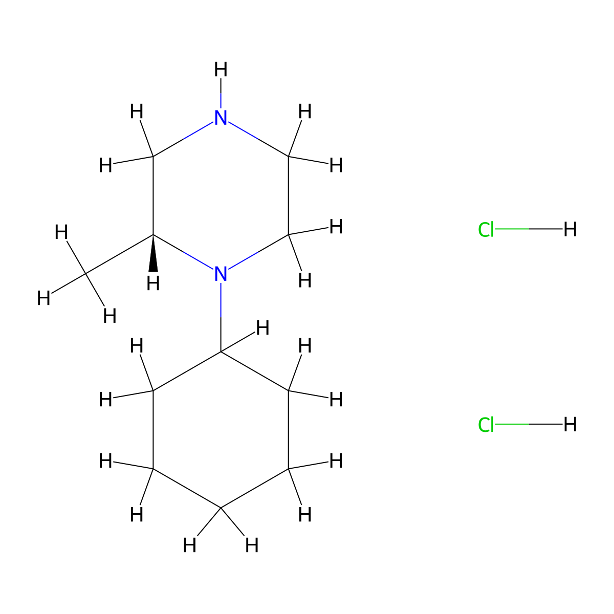 (R)-1-Cyclohexyl-2-methylpiperazine dihydrochloride molecular structure, CAS 1134603-02-3